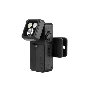 Olight Oclip 2 Ultra black clip-on EDC flashlight with adjustable tilting head and triple LED emitters
