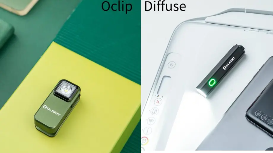Looking for a versatile small flashlight? Check out OClip and Diffuse from Olight!