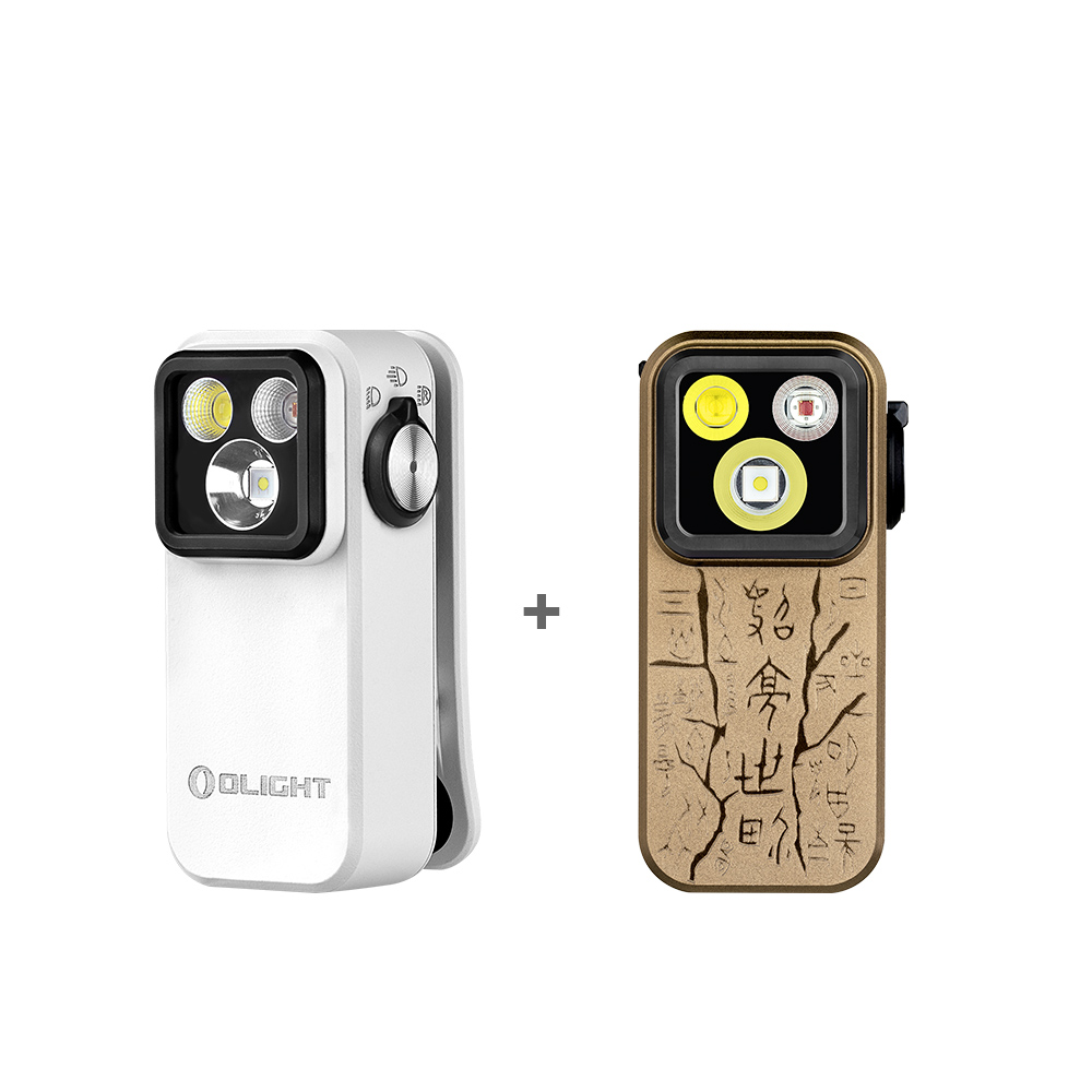Oclip Pro Clip on Flashlight with Floodlight Spotlight and