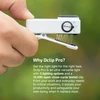 Olight White Oclip Pro Clip-On EDC Light with 14mm Durable Spring Clip and Mode Dial for Everyday Carry and Work Use