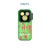 Olight Green Oclip Pro Halloween Edition with Red Splatter Paint Design and Three Light Modes for Everyday Carry