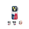 Olight Oclip Pro in Patriotic Red, White, and Blue Design, Front View with Triple LED and Integrated Clip for Everyday Carry