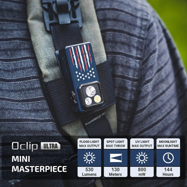 Olight Oclip Ultra Rechargeable Clip- OCLIP ULTRA (NAVY BLUE)