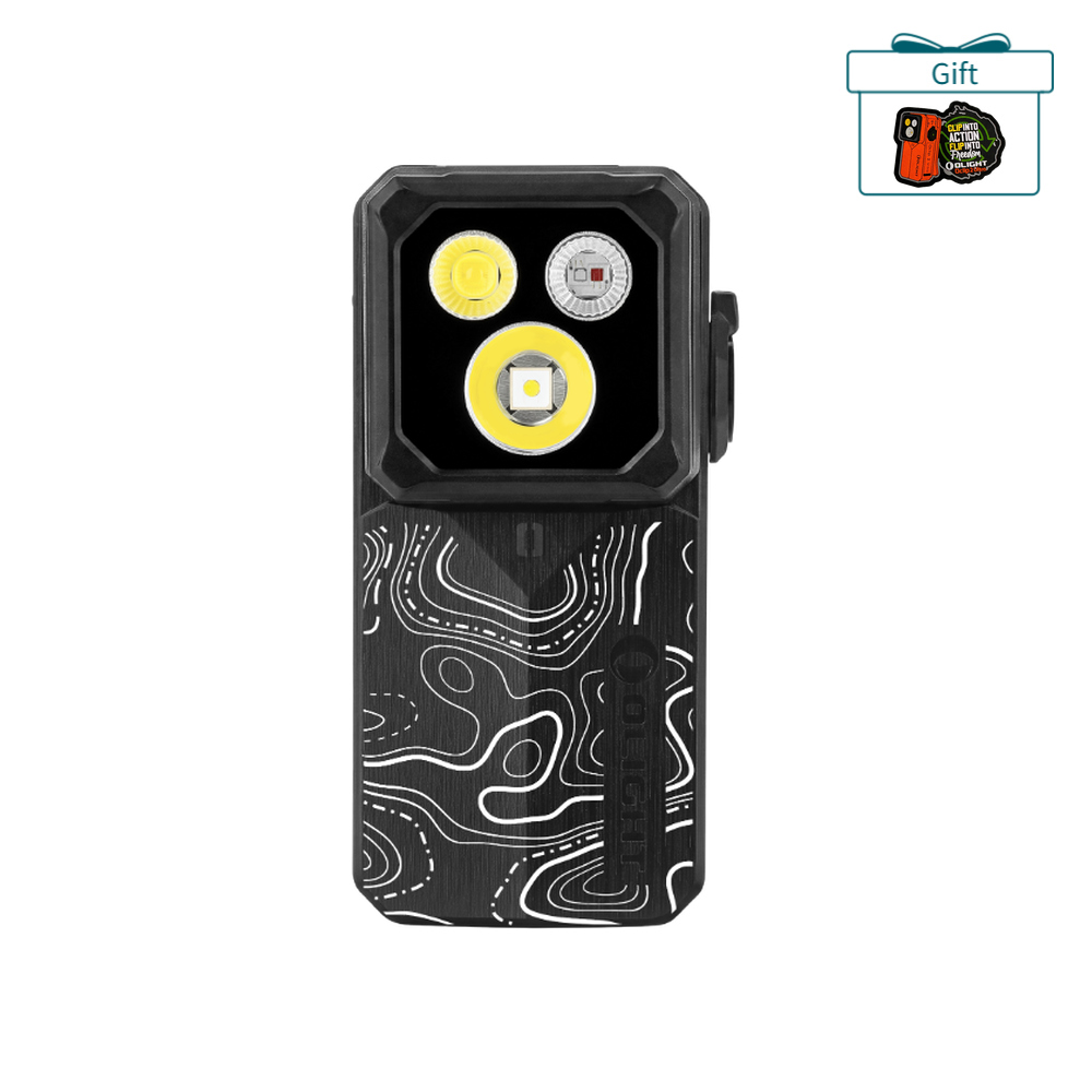 Oclip 2 Ultra Clip Flashlight UV Red LED Magnetic EDC Work Light