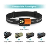 Olight Black Headband with Orange Oclip 2 Ultra for Hands-Free Outdoor Lighting and Multi-Model Compatibility