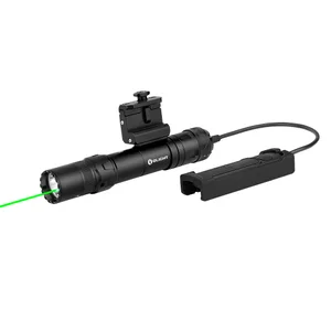 Olight Odin GL M weapon light, tactical flashlight, green laser sight, Picatinny mount, pressure switch.