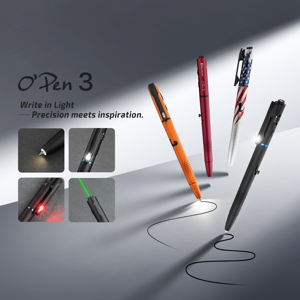 O'Pen 3 Multifunctional Laser Penlight 120lm USB Rechargeable EDC