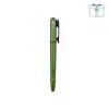 Green tactical pen with flashlight, red light, and green laser pointer features