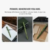 USB-C rechargeable tactical pen flashlight for desk, car, or field use. Convenient power wherever you are.