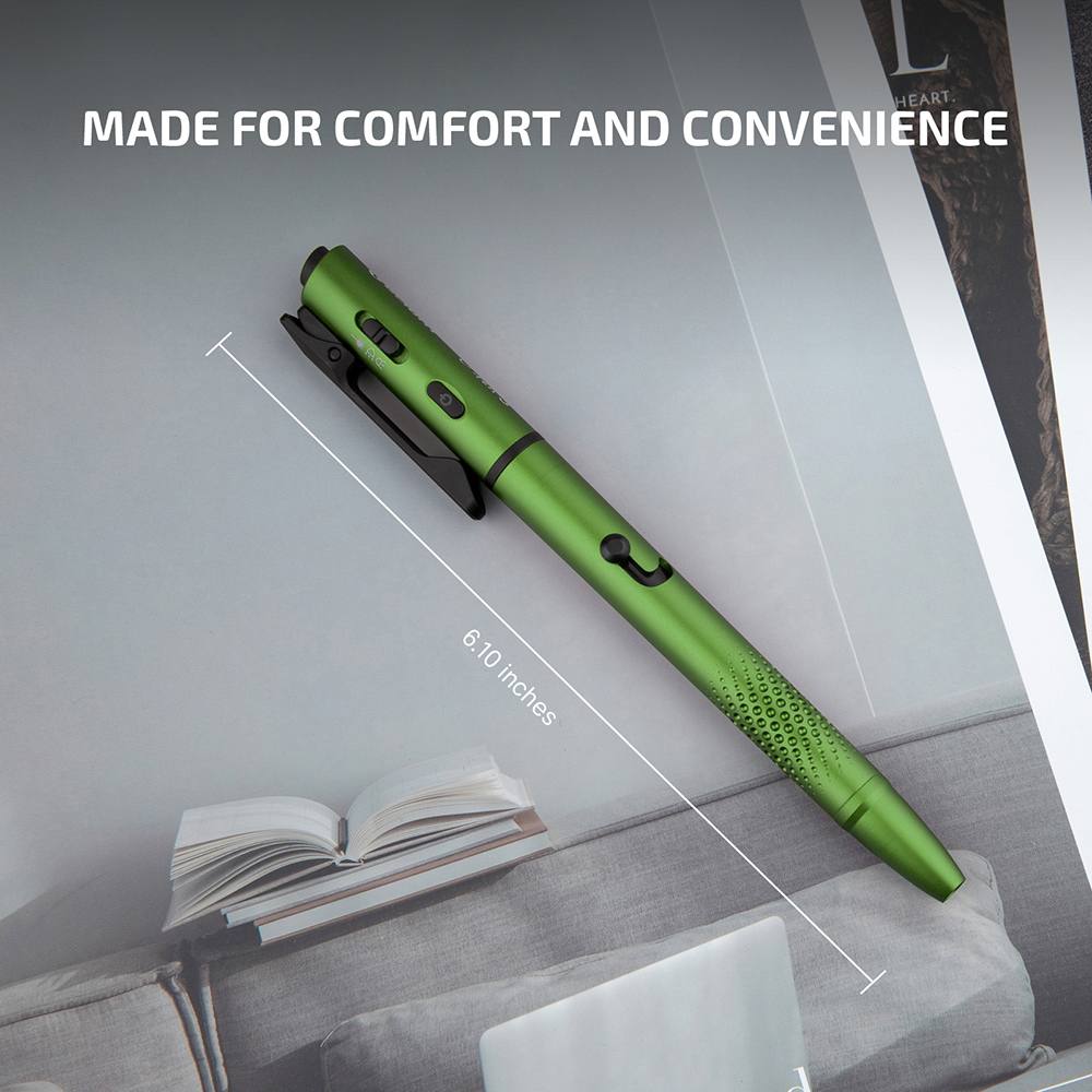 O'Pen 3 Penlight Oclip Pro S Clip Light Bundle 120LM Green Laser