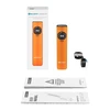 Olight Arkfeld UV dual light source rectangular EDC flashlight, charging cable, warnings, and user manual