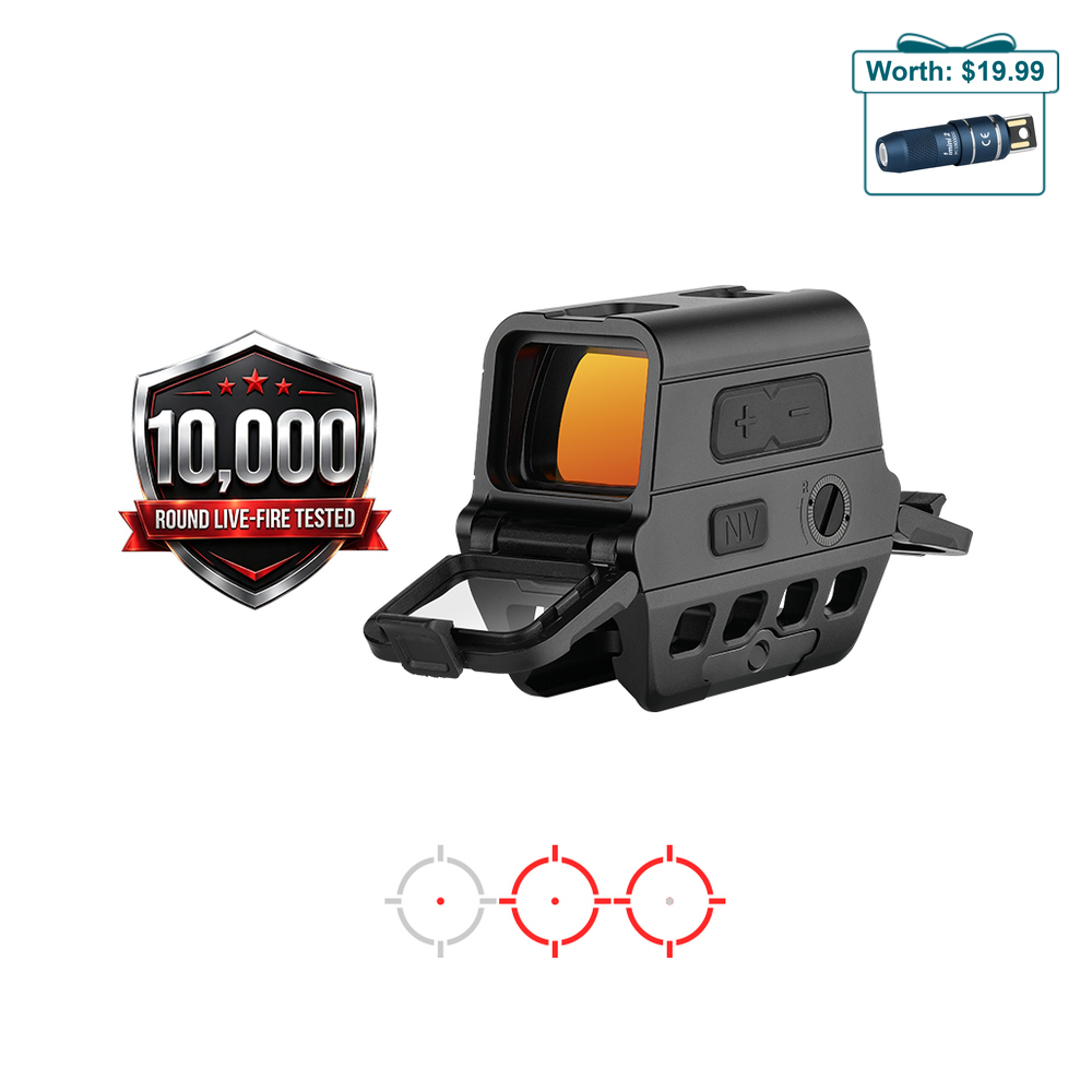 Black Olight Osight R Red Dot Sight 10000 Round Live-Fire Tested Recoil Proof Optic for Tactical Shooting