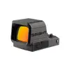 Olight Osight red dot sight with orange tinted glass lens and side control buttons on a white background