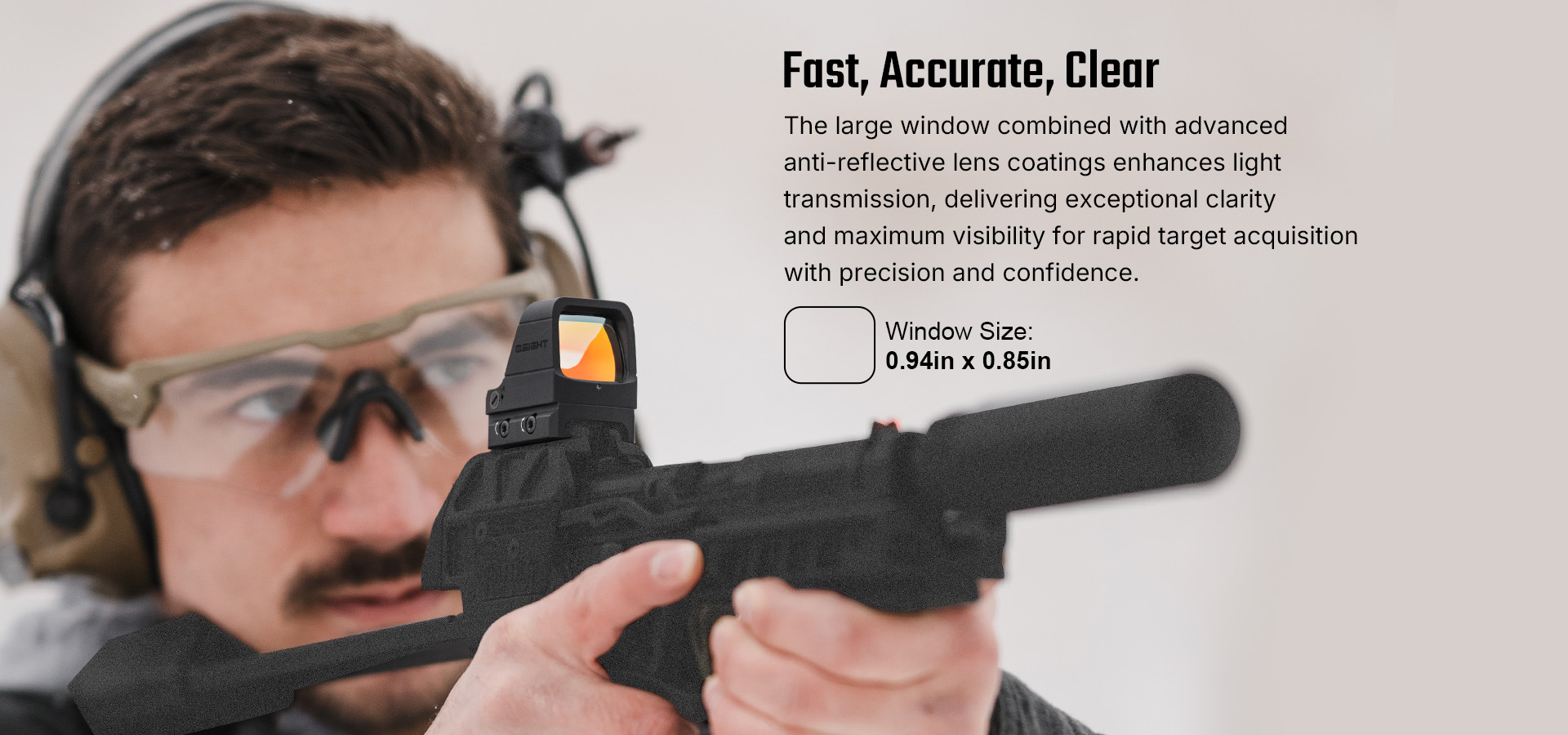 Osight X 3 MOA Dot & Circle with Magnetic Charging Cover