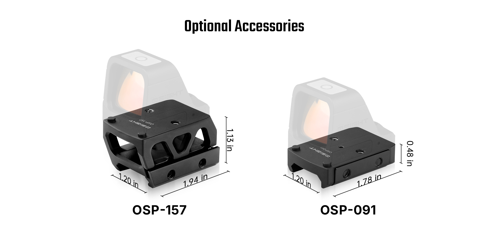 Osight X Optic: 3 MOA Dot & 32 MOA Circle with OAL Material