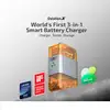 Olight Orange Ostation X 3-in-1 Smart AA AAA Battery Charger and Tester for Home Storage with Award Badges