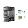 Olight Black Ostation 2 Pro with AAA and AA batteries shown for charging and storage solutions