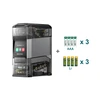 Olight Black Ostation 2 Pro with AAA and AA batteries shown for charging and storage solutions