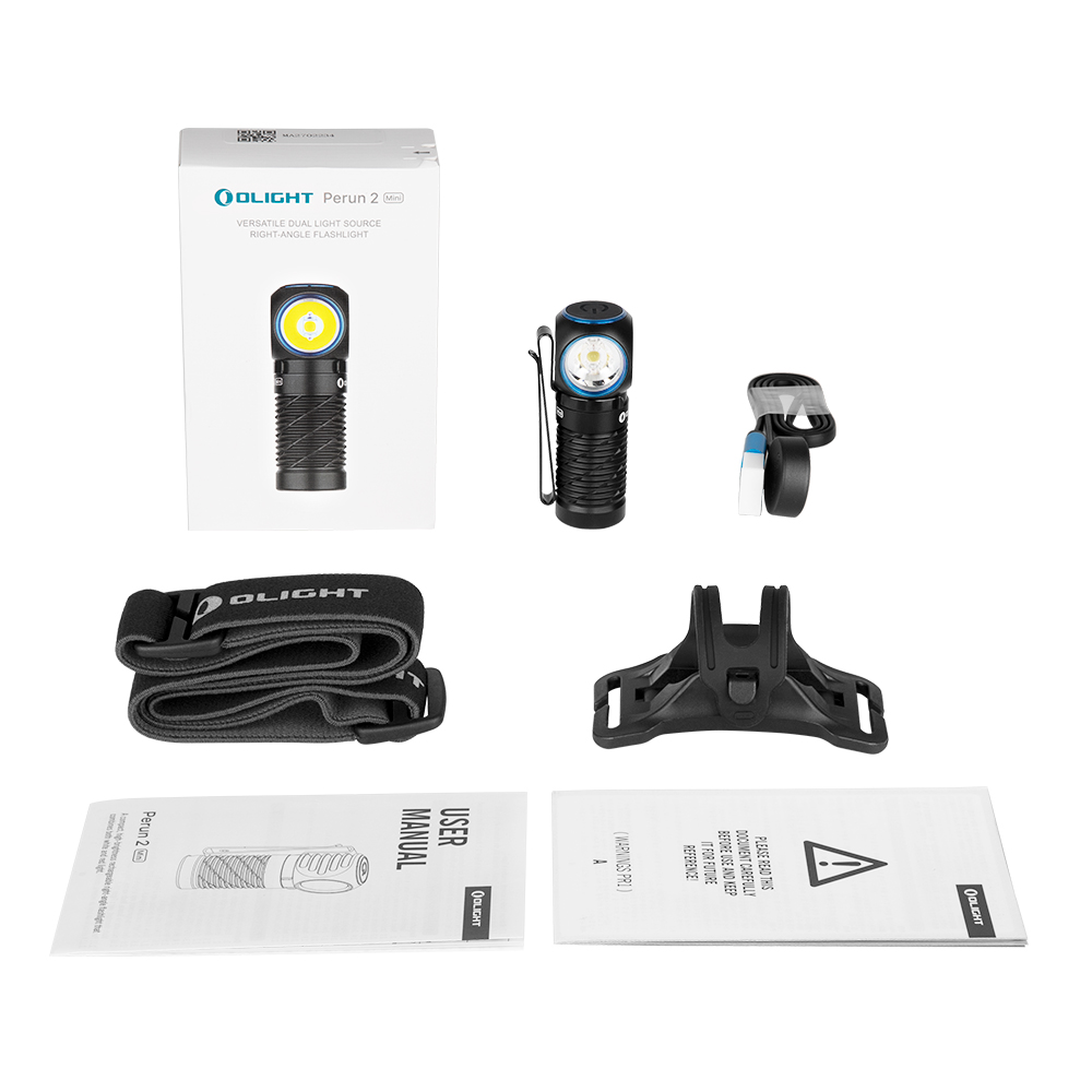 PERUN 2 MINI LED Rechargeable Headlamp 1100lm White Red Light EDC