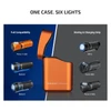 Olight Orange Perun 3 Mini Headlamp and Flashlight for Full Compatibility with Wireless Charging Case