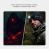 Olight PERUN 3 MINI headlamp with white light for daily routines and red light for night vision.