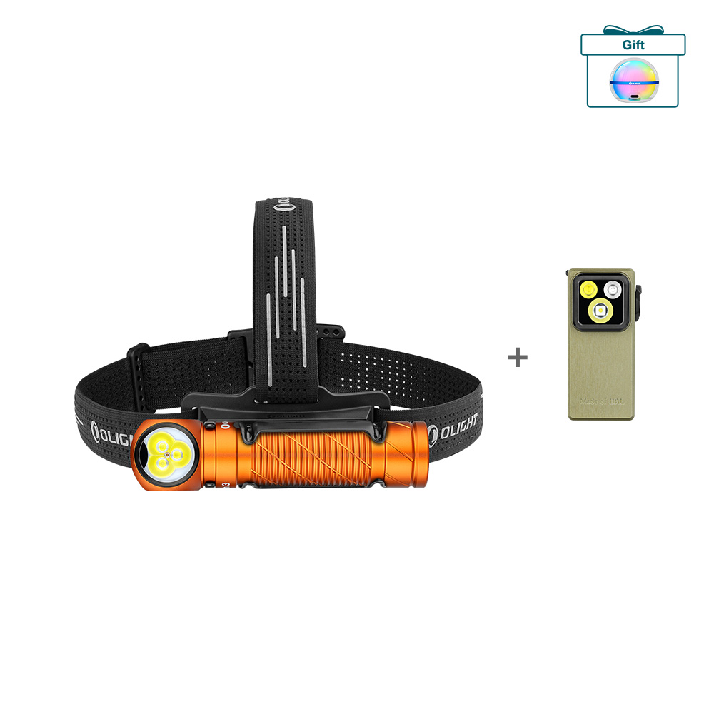Olight Perun 3 Headlamp 3000lm Versatile Multi Light Bundle Oclip
