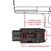 Olight SRPL Black Weapon Light Diagram with Adjustable Sliding Key-block for Pistol Installation