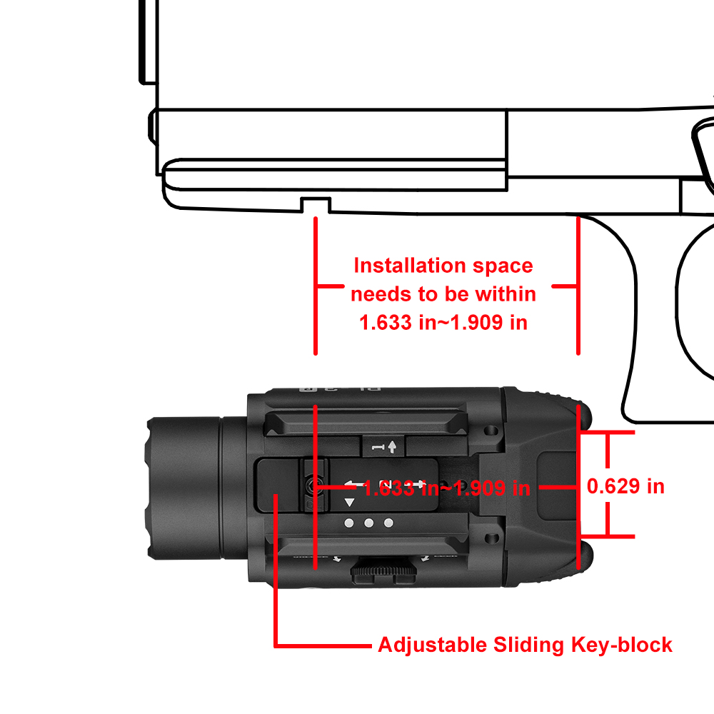 PL-3R Valkyrie Rechargeable Tactical Weapon Light Refurbished - Olight