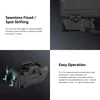 Olight Black PL X GL Tactical Light featuring Seamless Flood Spot Shifting Toggle and Ambidextrous Activation Buttons
