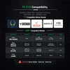 Olight Osight R compatibility chart showing fits for 1913 Glock rails and compatible holster brands like BladeTech and Werkz