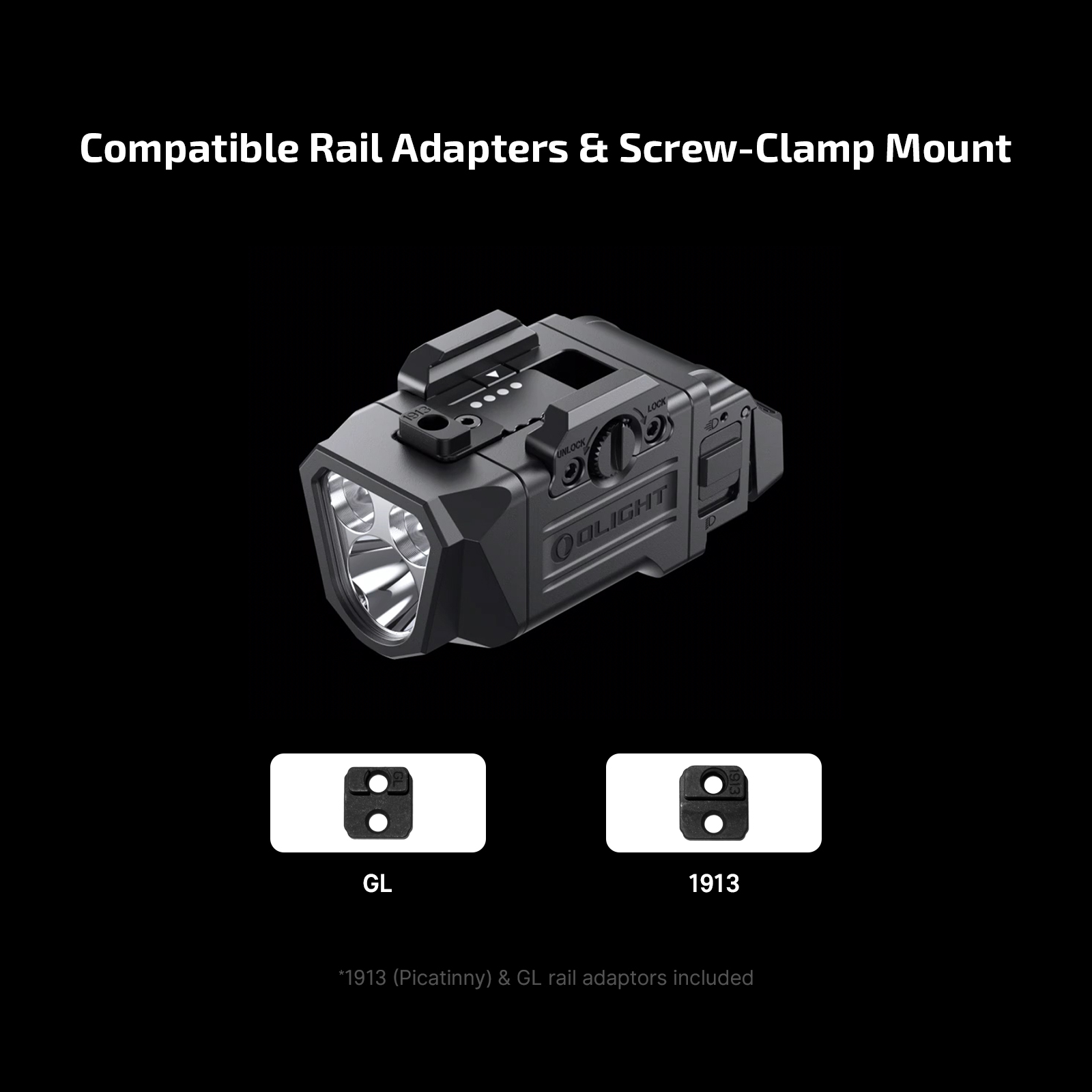 PL X Tactical Weapon Light 1200 Lumens Dual Beam Flood Spotlight