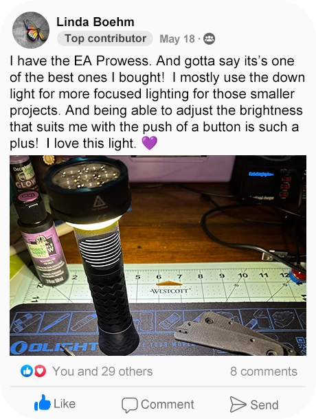Olight Prowess Multifunctional Flashlight with Bidirectional Lighting