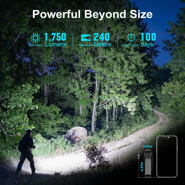 Warrior Mini 3 Portable Tactical Flashlight - Olight