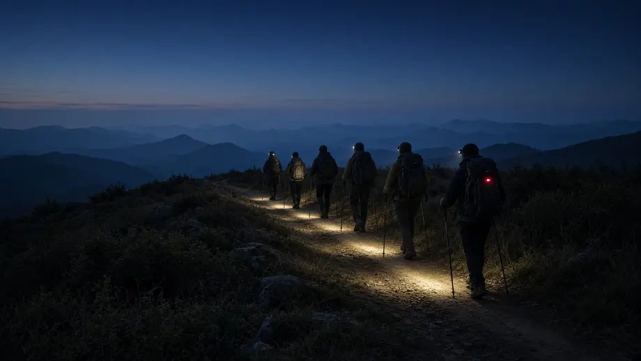 Hiking Headlamp for Pre-Dawn Group Starts: Beam, Tilt, and Spacing