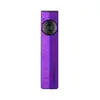 Olight Purple ArkPro Flat EDC Flashlight Front View with Laser UV and LED Selector Dial for Everyday Carry