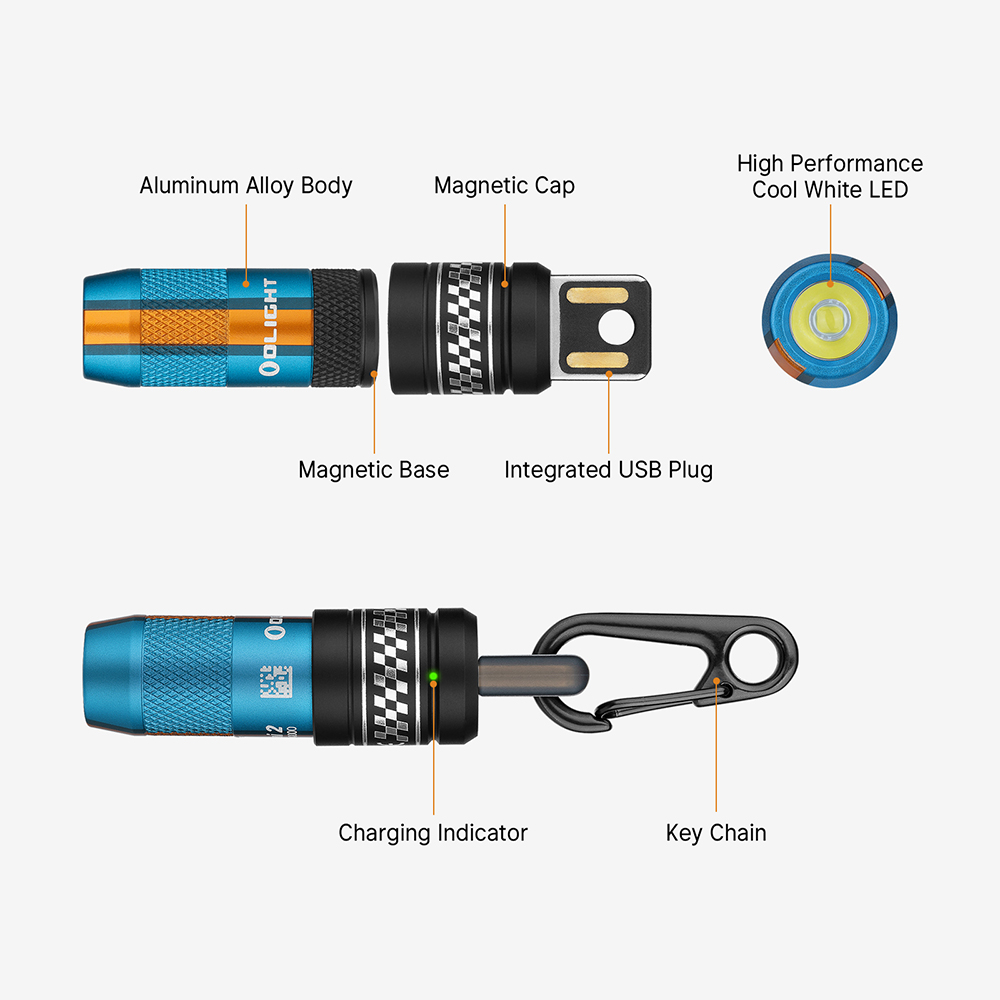 Olight imini 2 Rechargeable Mini Flashlight Magnetic Keychain USB
