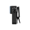 Olight Black Oclip Headband Light Side View with Mode Selector and Pocket Clip for Hands-Free Outdoor Use