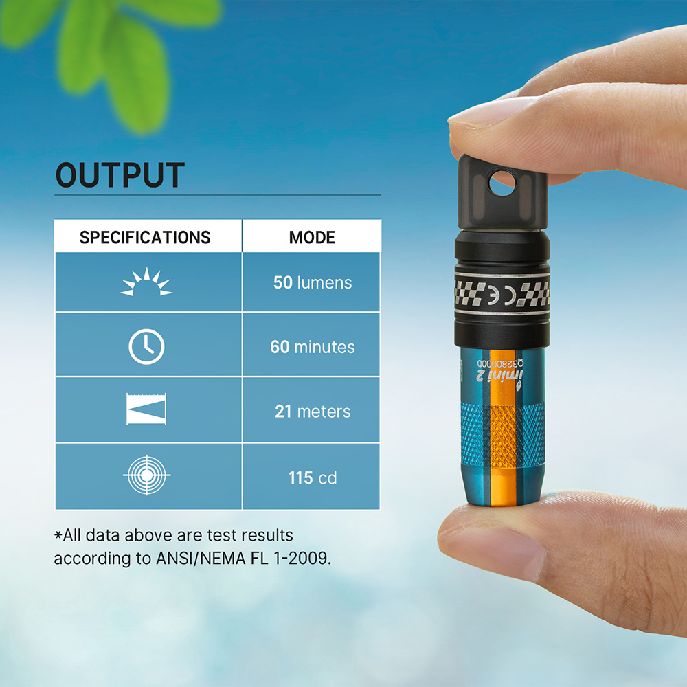 Olight imini 2 Rechargeable Mini Flashlight Magnetic Keychain USB