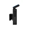 Olight Black Oclip Headband Light Side View with Charging Port and Durable Clip for Outdoor Hands-Free Lighting