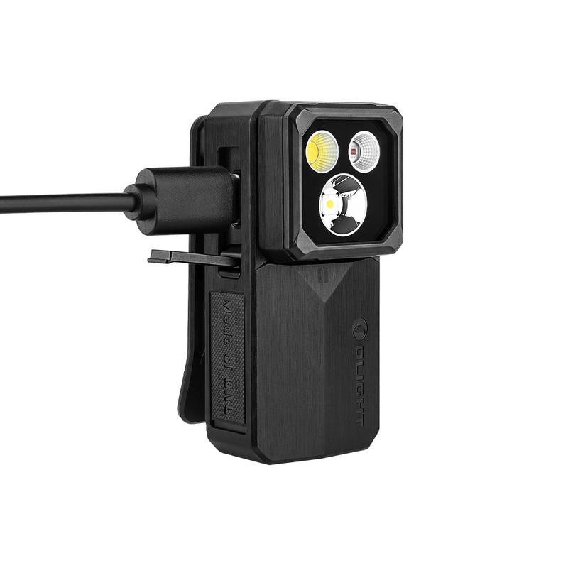 Oclip 2 Ultra Clip Flashlight Dual Axis EDC Light Headband Bundle