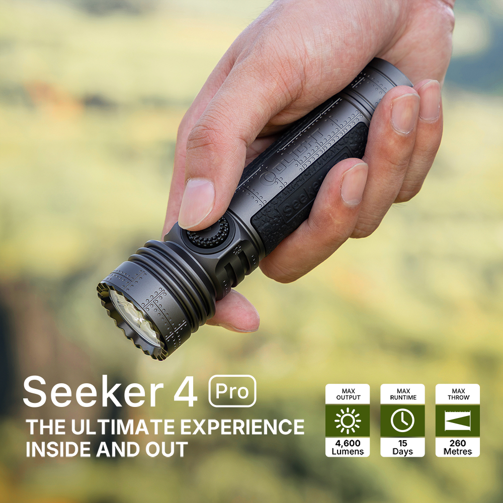 Seeker 4 Pro Phantom Squadron Flashlight Bundle Oclip Pro 4600lm