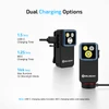 Olight Black Oclip Clip-on Light Dual Charging Options showing USB-C and MCC Magnetic Charging for EDC Outdoor Use
