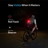 Olight Oclip Red Flash and Beacon Light on Cycling Jersey for Night Riding Visibility and Safety