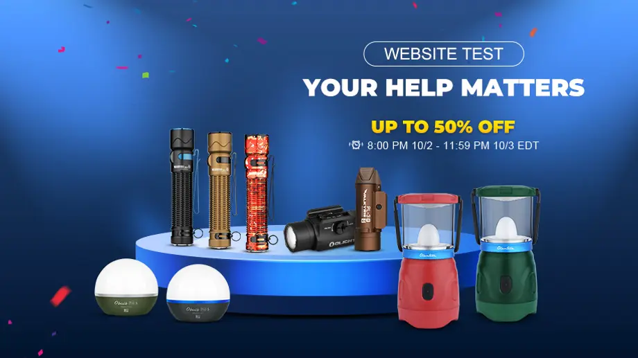 New Olight Online Store Here! Join the Test and Get Exclusive Offers