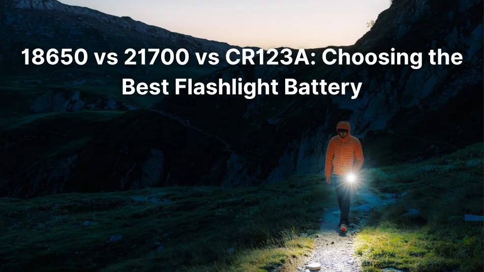 18650 vs 21700 vs CR123A: Choosing the Best Flashlight Battery