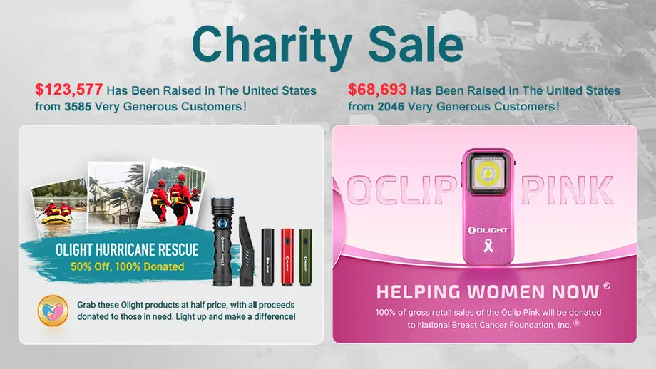 Olight's Charity Sale in October 2024