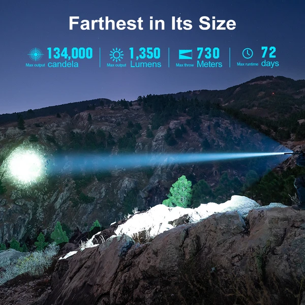 Javelot Long Range Outdoor Flashlight with holster - Olight