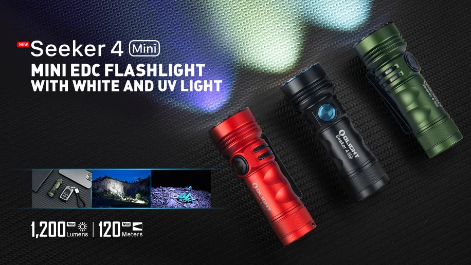 Seeker 4 Mini Compact EDC Flashlight with White and UV Light [Giveaway!]