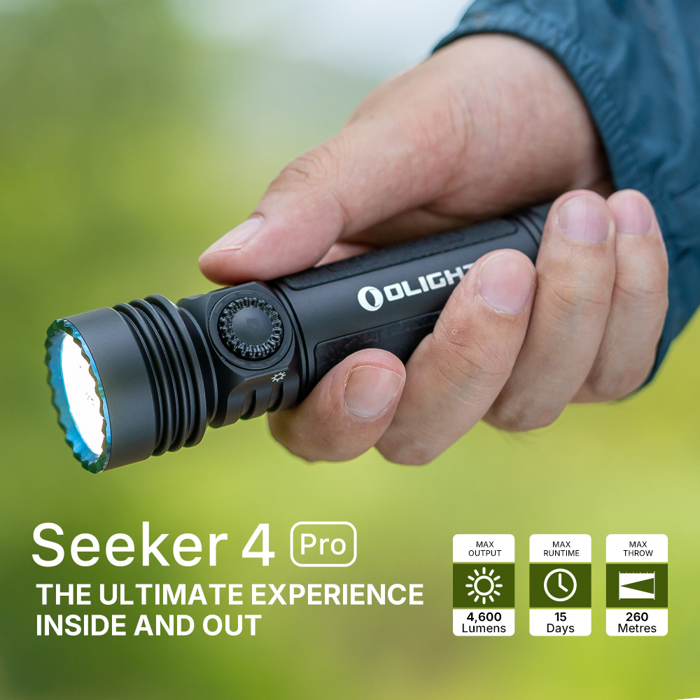 Seeker 4 Pro 4600lm Rechargeable Flashlight High Power EDC Light