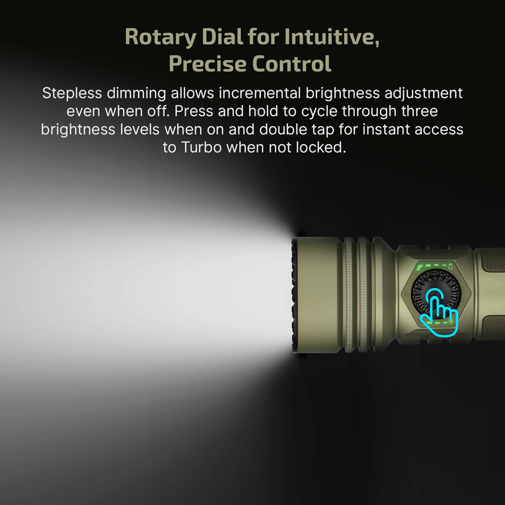 Olight Seeker Ultra Durable 4800LM LED Flashlight Olive Green - Olight